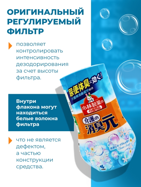 Kobayashi Жидкий дезодорант для комнаты с ароматом свежести Pharmaceutical Deodorant Gen Nursing Room, 400 мл Kobayashi Жидкий дезодорант для комнаты с ароматом свежести Pharmaceutical Deodorant Gen Nursing Room, 400 мл