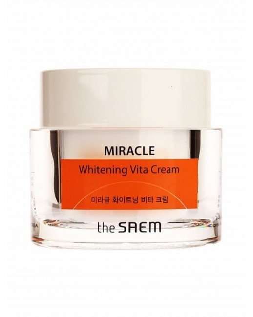The Saem Крем для лица ночной осветляющий MIRACLE Whitening Vita Cream, 50 мл