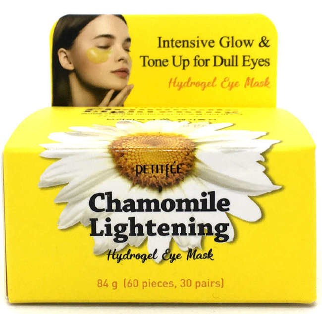 Petitfee Chamomile Lightening Hydrogel Eye Patch Патчи для глаз с экстрактом ромашки, 60 шт
