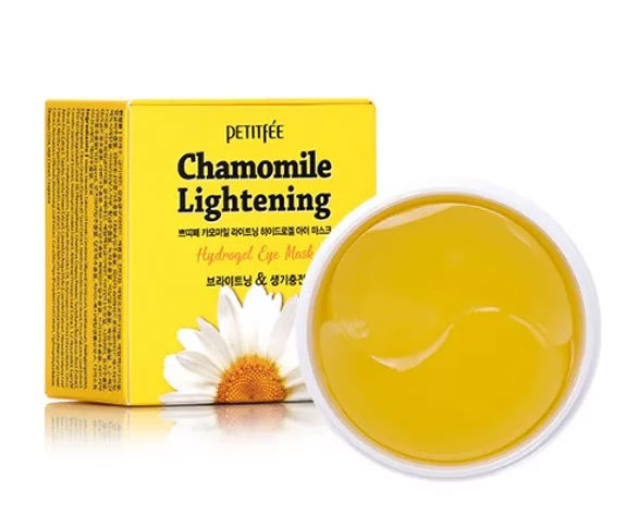 Petitfee Chamomile Lightening Hydrogel Eye Patch Патчи для глаз с экстрактом ромашки, 60 шт