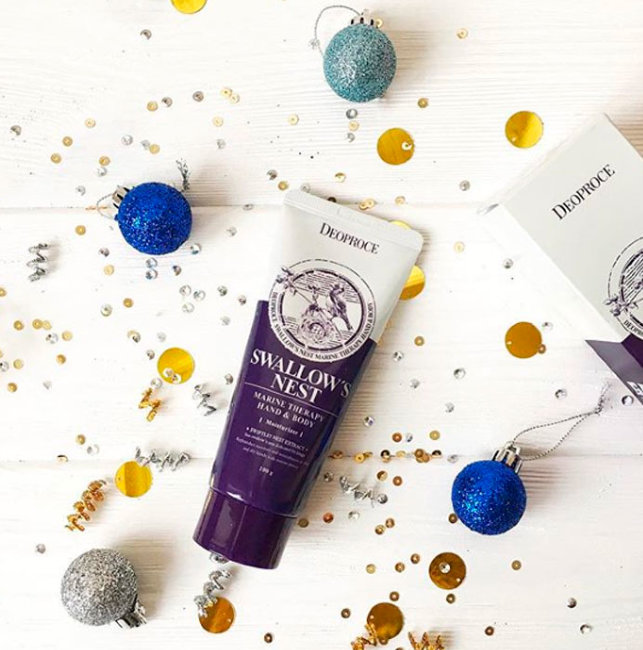 Deoproce Swallow's Nest Marine Therapy Hand & Body Крем для тела и рук с экстрактом ласточкиного гнезда, 100 г Deoproce Swallow's Nest Marine Therapy Hand & Body Крем для тела и рук с экстрактом ласточкиного гнезда, 100 г