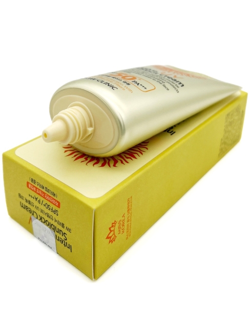 3W Clinic Солнцезащитный крем для лица интенсивный Intensive UV Sun Block Cream SPF50+/PA+++, 70 мл