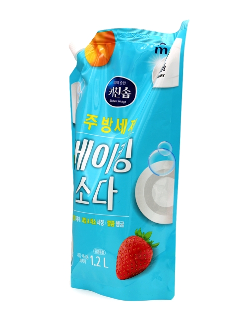 Mukunghwa Гель концентрат для мытья посуды, овощей, фруктов с содой фруктово-ягодный аромат, 1200 мл Mukunghwa Гель концентрат для мытья посуды, овощей, фруктов с содой фруктово-ягодный аромат, 1200 мл