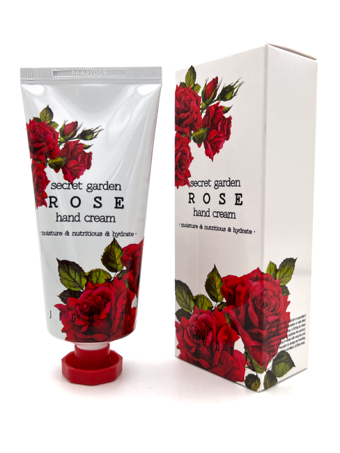 Jigott Крем для рук с экстрактом Розы Secret Garden Rose Hand Cream, 100 мл Jigott Крем для рук с экстрактом Розы Secret Garden Rose Hand Cream, 100 мл