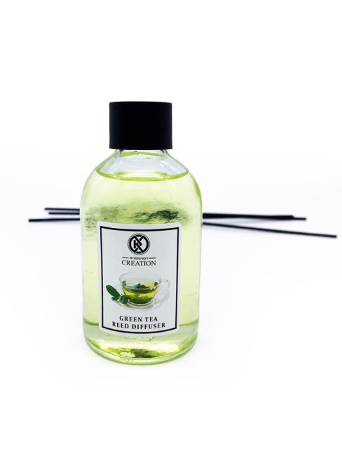 Kreasyon Аромадиффузор с палочками Зеленый Чай Reed Diffuser Green Tea, 115 мл