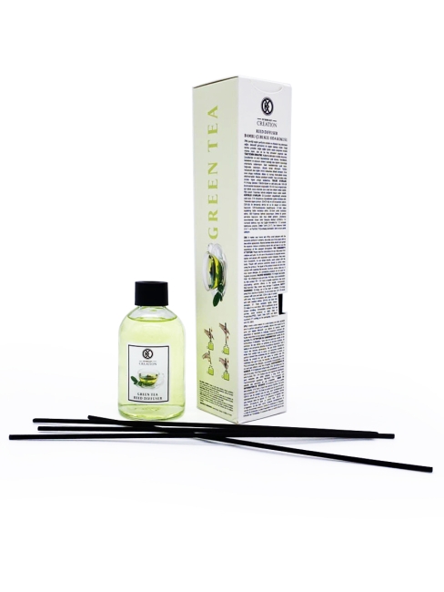 Kreasyon Аромадиффузор с палочками Зеленый Чай Reed Diffuser Green Tea, 115 мл