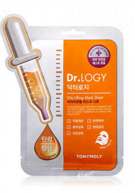 TONYMOLY Dr. Logy Mask Sheet Vita Lifting Маска для лица омолаживающая, 23 г
