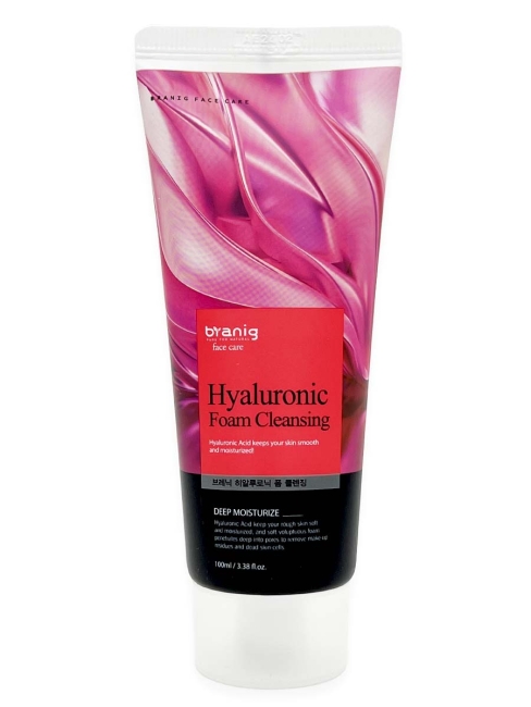 Branig Пенка для умывания с гиалуроновой кислотой глубокоочищающая Hyaluronic Foam Cleansing Deep Moisturize, 100 мл Branig Пенка для умывания с гиалуроновой кислотой глубокоочищающая Hyaluronic Foam Cleansing Deep Moisturize, 100 мл