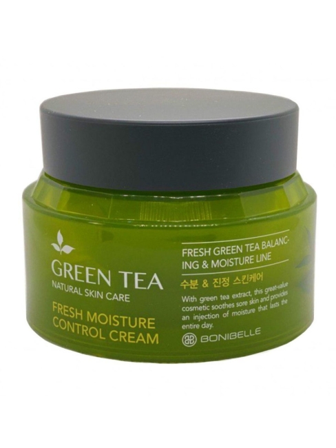 Enough Крем увлажняющий с зеленым чаем Bonibelle Green Tea Fresh Moisture Control Cream, 80 мл