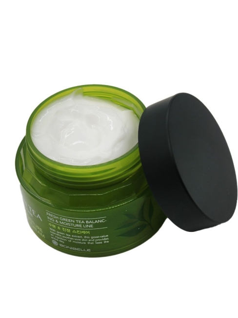 Enough Крем увлажняющий с зеленым чаем Bonibelle Green Tea Fresh Moisture Control Cream, 80 мл