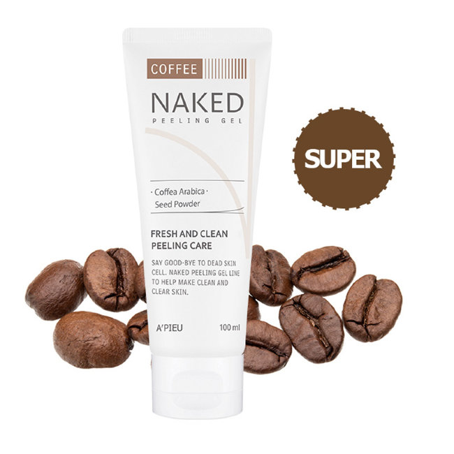 A'PIEU Naked Peeling Gel Coffee Освежающий пилинг гель с кофе, 100 мл