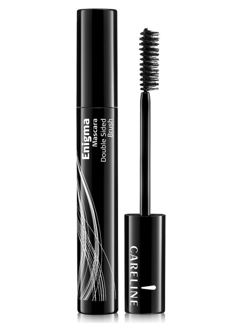 Careline Тушь для ресниц подкручивающая черная Enigma Mascara Doubla Sided Brush Black, 7 мл