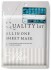 Quality First All In One Sheet Mask White Увлажняющая выравнивающая цвет кожи лица маска, 5 шт