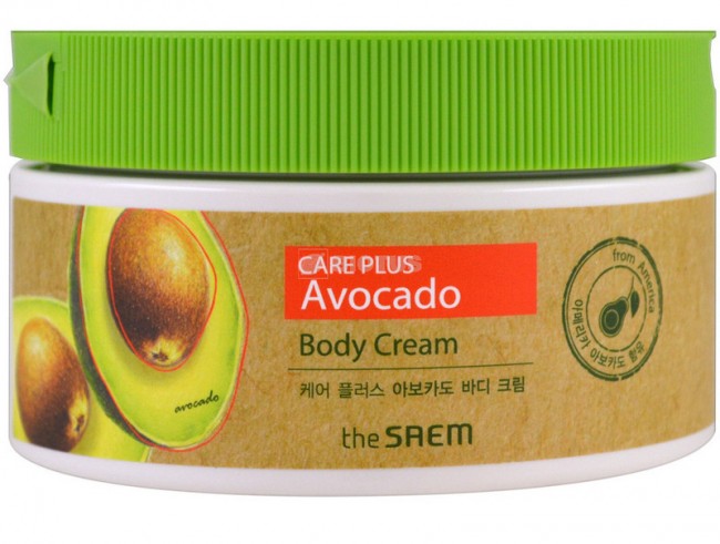 The Saem Care Plus Avocado Body Cream Крем для тела с экстрактом авокадо, 300 мл The Saem Care Plus Avocado Body Cream Крем для тела с экстрактом авокадо, 300 мл
