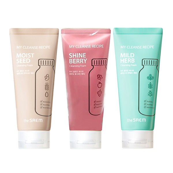 The Saem Пенка для лица My Cleanse Recipe Cleansing Foam-Moist Seed, 150 мл