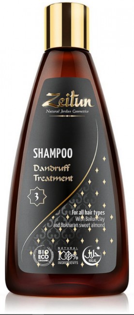 Zeitun Шампунь №3 против перхоти с глиной Байлун и Бухарским сладким миндалем, 250 мл