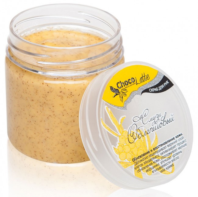 ChocoLatte Гель-скраб для рук Смузи-скраб Облепиховый восстановление, обновление, 170 г ChocoLatte Гель-скраб для рук Смузи-скраб Облепиховый восстановление, обновление, 170 г
