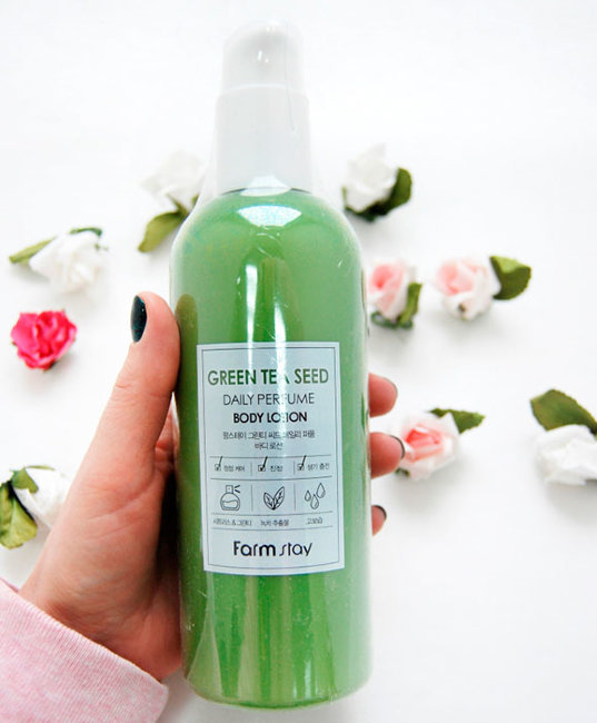FarmStay Green Tea Seed Daily Perfume Body Lotion Парфюмированный лосьон для тела с экстрактом зеленого чая, 330 мл