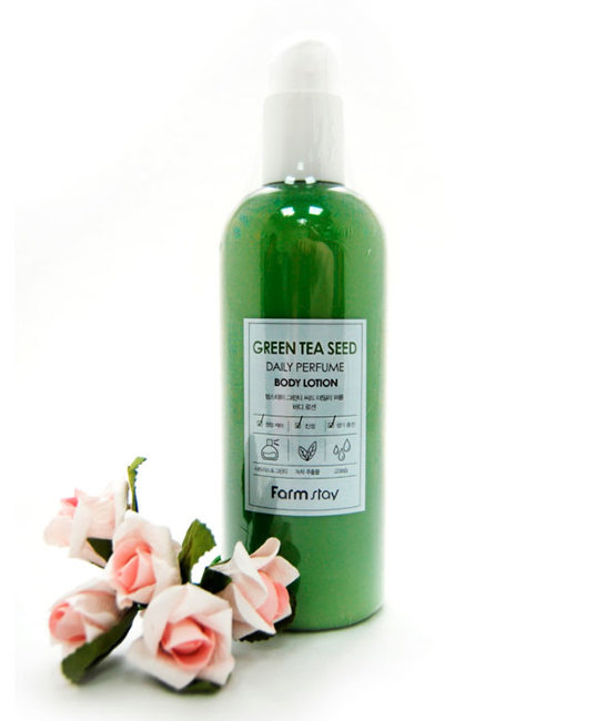 FarmStay Green Tea Seed Daily Perfume Body Lotion Парфюмированный лосьон для тела с экстрактом зеленого чая, 330 мл