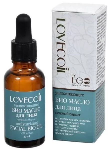 Ecolab LovEcOil Увлажняющее масло для уходя за лицом "Нежный бархат", 30 мл