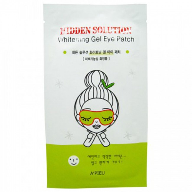 A'PIEU Hidden Solution Whitening Gel Eye Patch Осветляющие гелевые патчи для глаз, 30 г