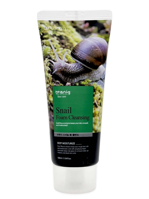 Branig Пенка для умывания глубокоочищающая с муцином улитки Snail Foam Cleansing Deep Moisturize, 100 мл