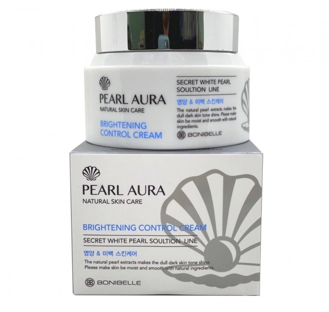 Enough Bonibelle Pearl Aura Brightening Control Cream Крем для лица с экстрактом жемчуга, 80 мл