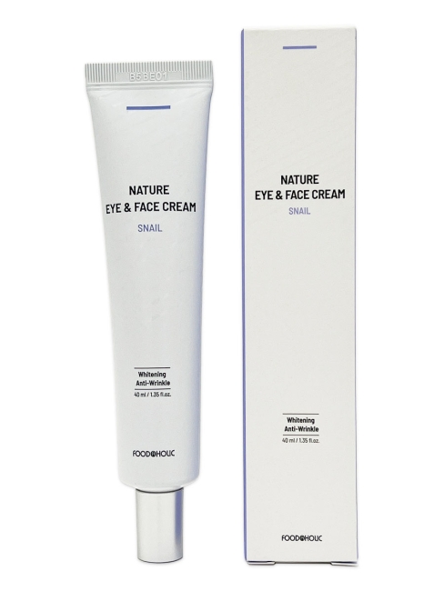 FoodaHolic Крем для век и лица с муцином улитки Nature Eye & Face Cream Snail, 40 мл