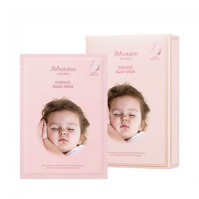 JMSolution Гипоалергенная увлажняющая тканевая маска MAMA Pureness Aqua Mask, 30 мл