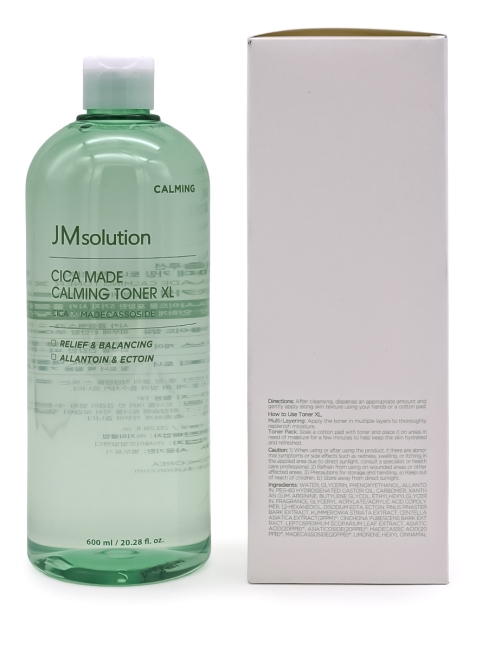 JMsolution Тонер для лица успокаивающий с центеллой Cica Made Calming Toner XL, 600 мл JMsolution Тонер для лица успокаивающий с центеллой Cica Made Calming Toner XL, 600 мл