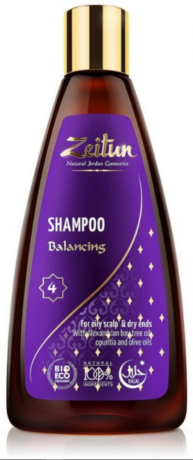 Zeitun Шампунь №4 балансирующий для волос жирных у корней и сухих на кончиках, 250 мл Zeitun Шампунь №4 балансирующий для волос жирных у корней и сухих на кончиках, 250 мл