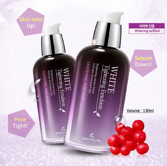 The Skin House White Tightening Emulsion Эмульсия для сужения пор и выравнивания тона лица "WHITE TIGHTEING", 130 мл The Skin House White Tightening Emulsion Эмульсия для сужения пор и выравнивания тона лица "WHITE TIGHTEING", 130 мл