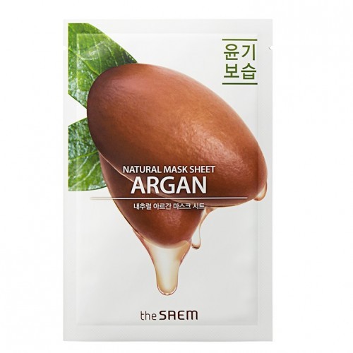 The Saem Маска на тканевой основе для лица с экстрактом арганы Natural Argan Mask Sheet, 21 мл The Saem Маска на тканевой основе для лица с экстрактом арганы Natural Argan Mask Sheet, 21 мл