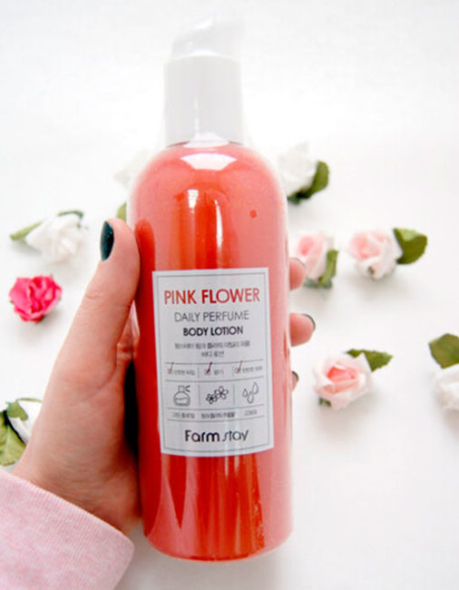 FarmStay Pink Flower Daily Perfume Body Lotion Парфюмированный лосьон для тела с экстрактом розовых цветов, 330 мл