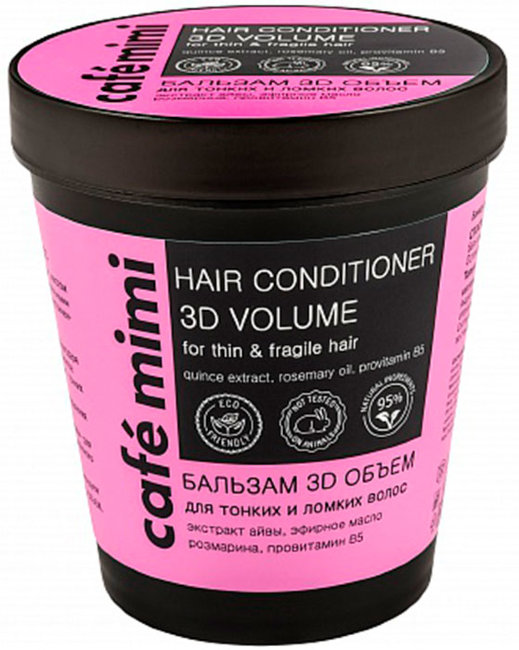 Кафе красоты Le Cafe Mimi Бальзам 3D Объем для тонких и ломких волос, 220 мл Кафе красоты Le Cafe Mimi Бальзам 3D Объем для тонких и ломких волос, 220 мл