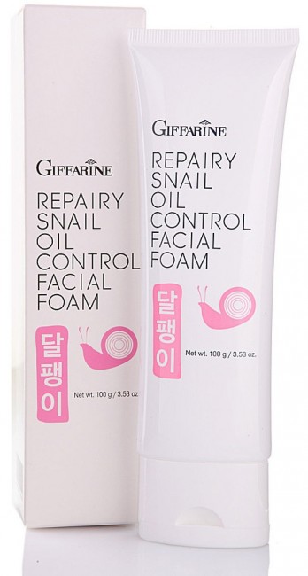 Giffarine Repairy Snail Oil control Facial foam Восстанавливающая пенка с фильтратом улитки для очищения кожи лица, 100 гр. Giffarine Repairy Snail Oil control Facial foam Восстанавливающая пенка с фильтратом улитки для очищения кожи лица, 100 гр.