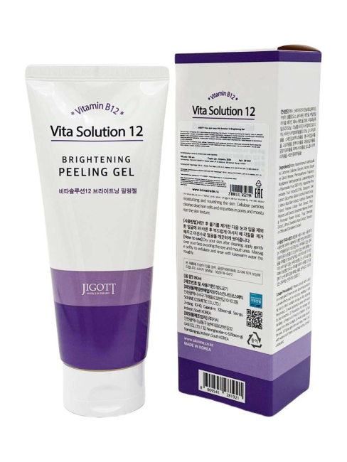 Jigott Гель-пилинг для лица осветляющий Vita Solution 12 Brightening Peeling Gel, 180 мл