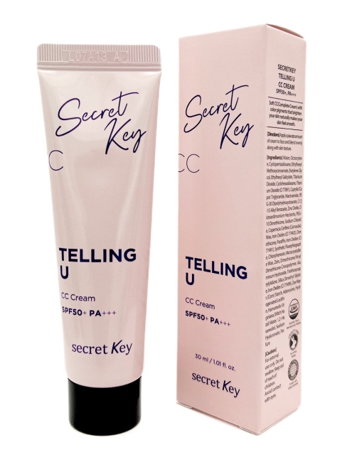 Secret Key CC крем для увлажнения и сияния кожи Telling U CC Cream SPF50+ PA+++, 30 мл