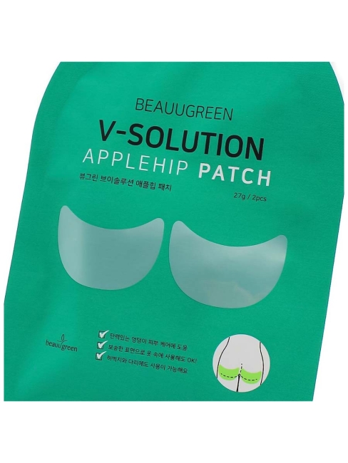 BeauuGreen Маски-патчи для придания упругости бедрам и ягодицам V-Solution Applehip Patch, 27 г