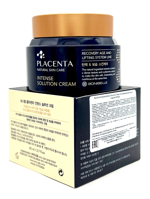 Enough Омолаживающий крем для лица с плацентой Bonibelle Placenta Intense Solution Cream, 80 мл