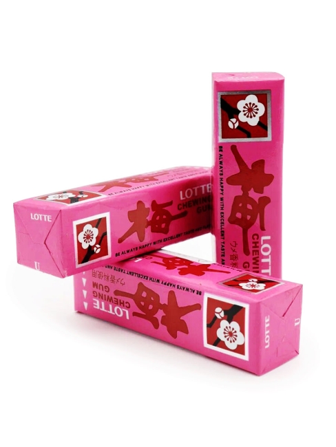 LOTTE Жевательная резинка со вкусом японской сливы 3 пачки Ume Chewing Gum, 3x31 г LOTTE Жевательная резинка со вкусом японской сливы 3 пачки Ume Chewing Gum, 3x31 г