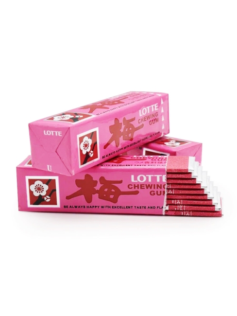 LOTTE Жевательная резинка со вкусом японской сливы 3 пачки Ume Chewing Gum, 3x31 г LOTTE Жевательная резинка со вкусом японской сливы 3 пачки Ume Chewing Gum, 3x31 г