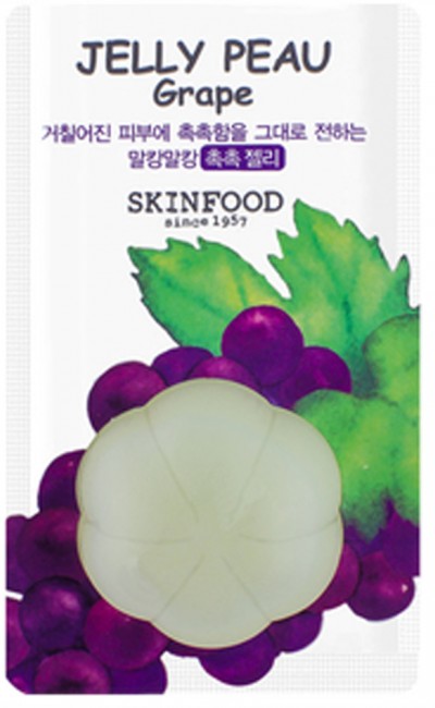 SKINFOOD Jelly Peau Fruits Mask Wash Off Grape Увлажняющая витаминная маска для лица, 10 мл