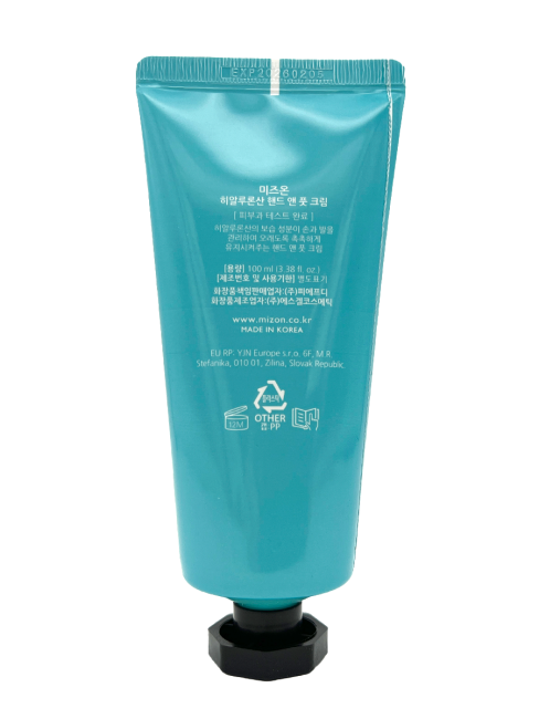 Mizon Крем для рук и ног с гиалуроновой кислотой Hyaluronic Acid Hand and Foot Cream, 100 мл