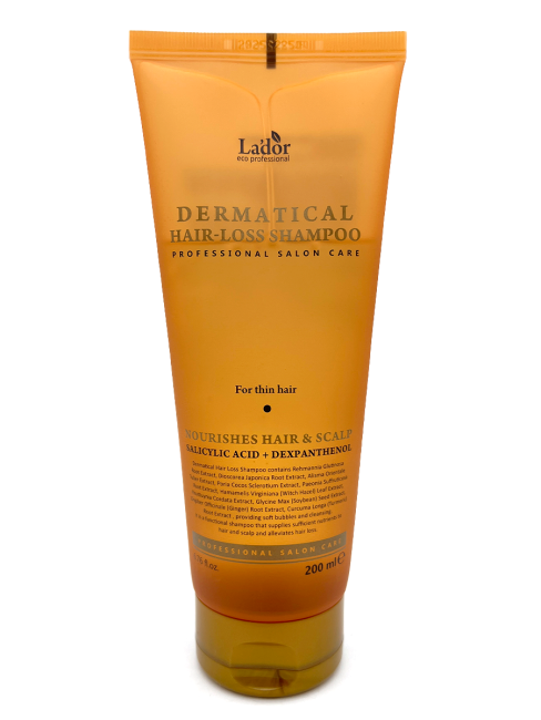 Lador Укрепляющий шампунь для тонких волос Dermatical Hair-Loss Shampoo For Thin Hair, 200 мл