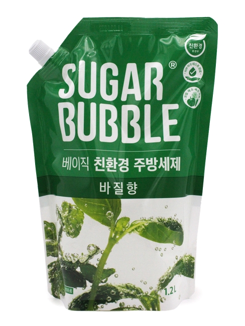 Sugar Bubble Эко-средство для мытья посуды с ароматом базилика Eco Dish Wash Basil, 1200 мл Sugar Bubble Эко-средство для мытья посуды с ароматом базилика Eco Dish Wash Basil, 1200 мл