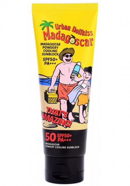 Baviphat Urban Dollkiss Madagascar Powdery Colling Sunblock SPF50+ Крем солнцезащитный, 120 мл Baviphat Urban Dollkiss Madagascar Powdery Colling Sunblock SPF50+ Крем солнцезащитный, 120 мл