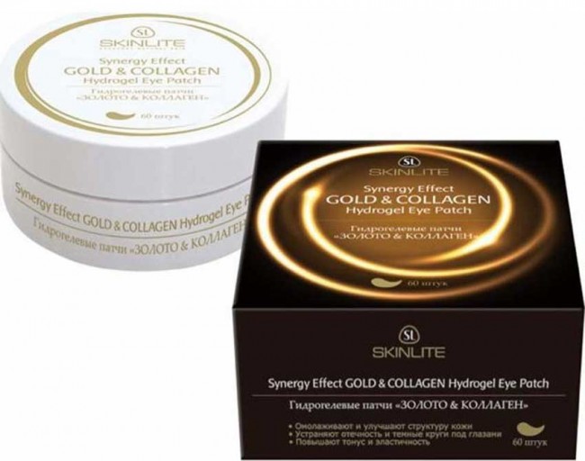 Skinlite Гидрогелевые патчи Золото & Коллаген, 60 шт Skinlite Гидрогелевые патчи Золото & Коллаген, 60 шт