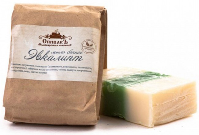 СпивакЪ Мыло Банное Эвкалипт, 100 г СпивакЪ Мыло Банное Эвкалипт, 100 г