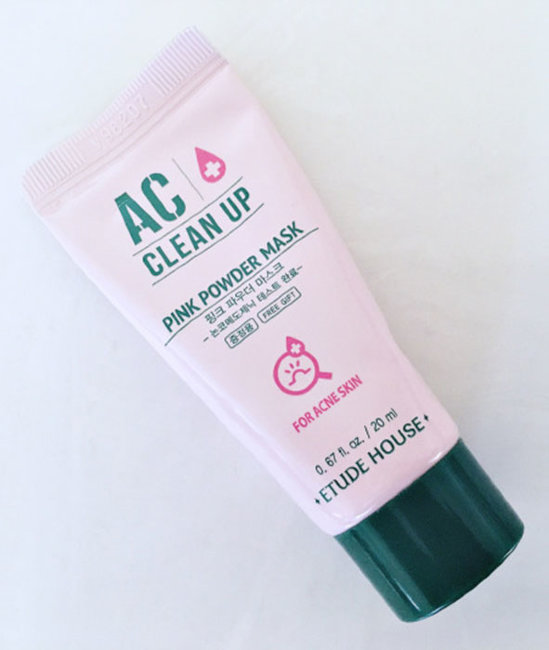 ETUDE HOUSE AC Clean Up Pink Powder Mask Маска с розовой глиной для проблемной кожи, 20 мл